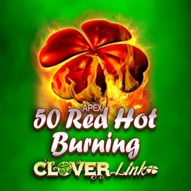 50 Red Hot Burning Clover Links logo by Novomatic Fair Crown Casino