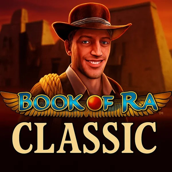 Book of Ra Classic online game logo by Novomatic on faircrowncasinoo.com
