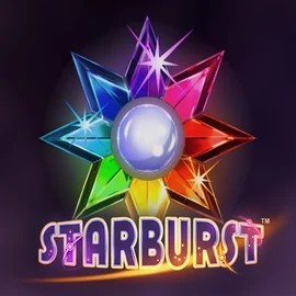 Starburst logo – Slots by NetEnt at Fair Crown Casino