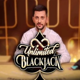 Unlimited Blackjack slot logo by Ezugi at Fair Crown Casino